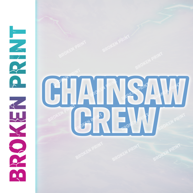 Chainsaw Crew Anime Graphic DTF Transfer Front & Back