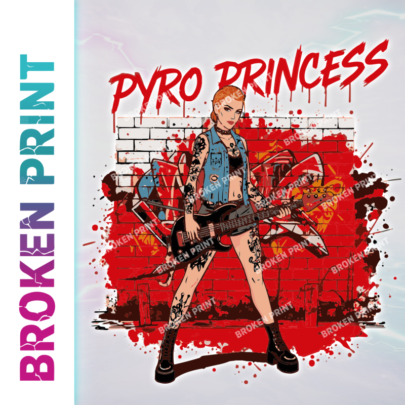Pyro Princess DTF Front & Back Print