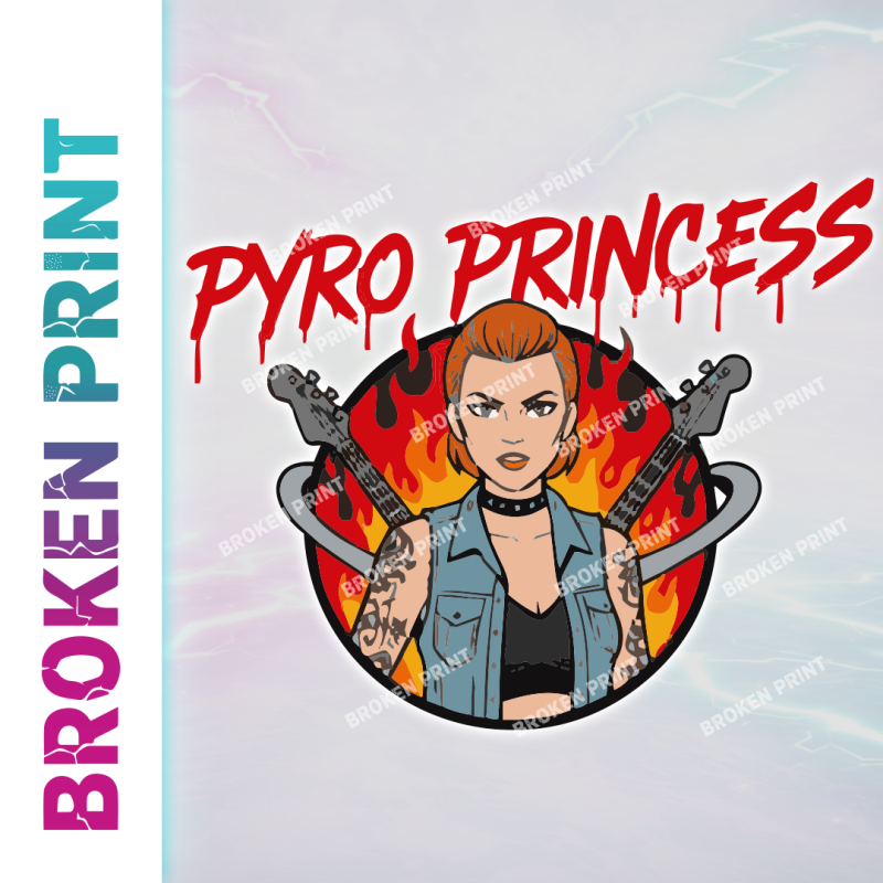Pyro Princess DTF Front & Back Print