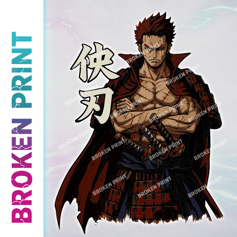 Roronoa Zoro DTF Front & Back Print